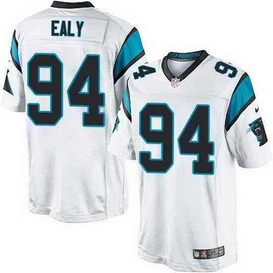 Nike Panthers #94 Kony Ealy White Team Color Mens Stitched NFL Elite Jersey